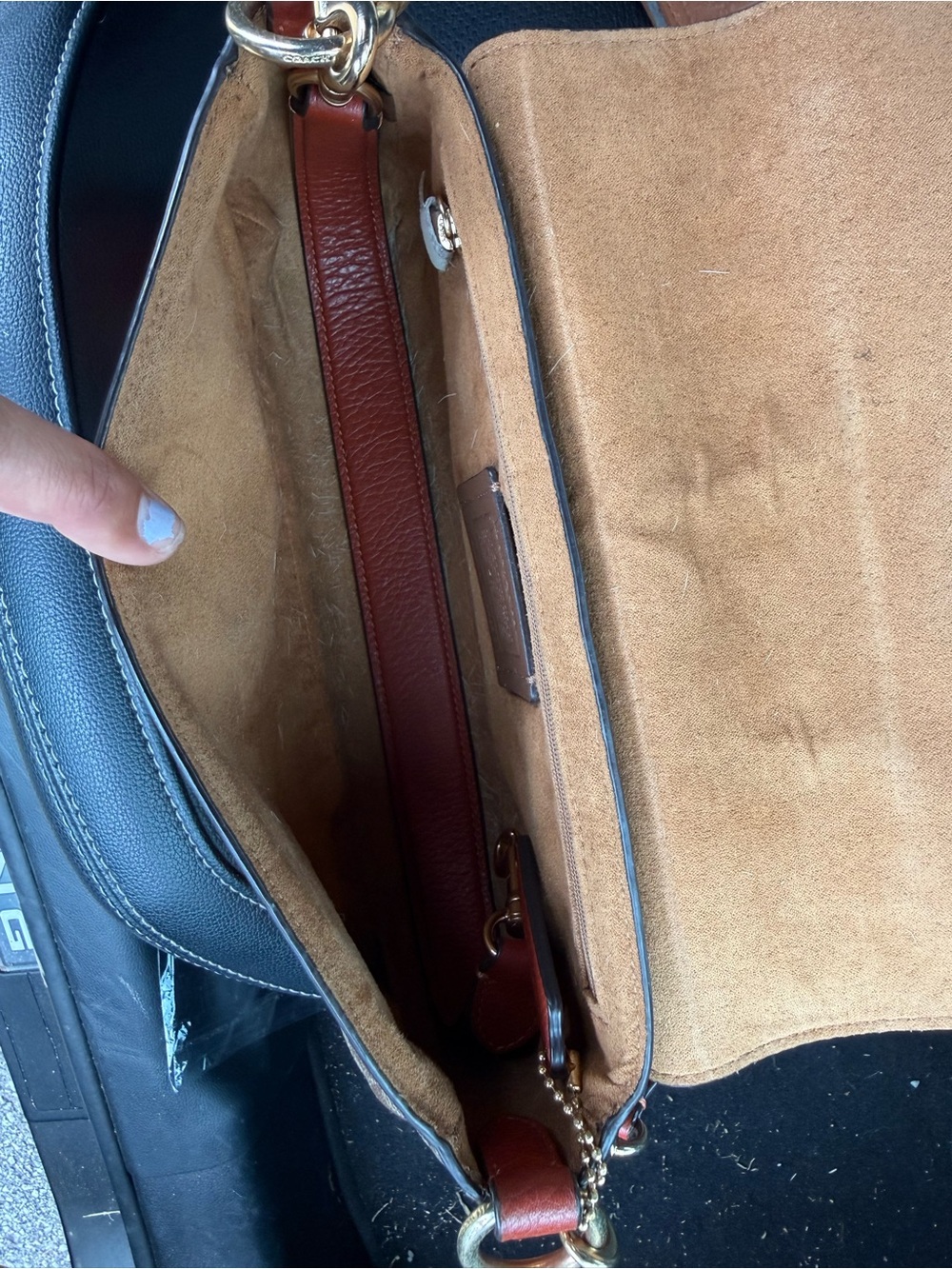 Coach Brown Signature Crossbody - Picture 2 of 4